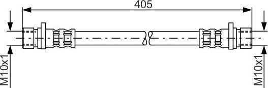 Тормозной шланг Bosch. Артикул 1 987 476 980