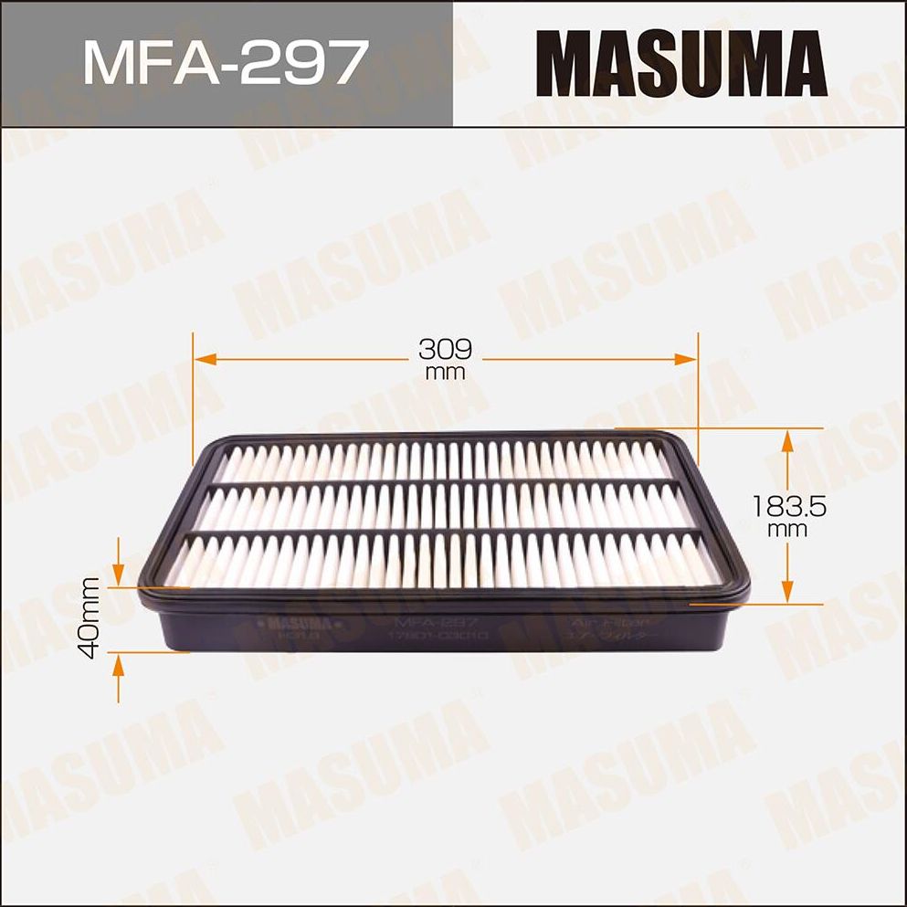 Воздушный фильтр Masuma. Артикул MFA-297
