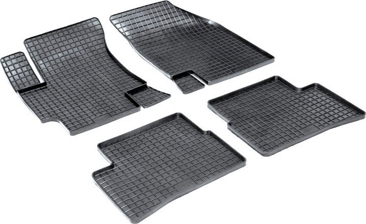 Коврики резиновые Seintex с узором сетка для салона Kia Rio I 2000-2005. Артикул 00124