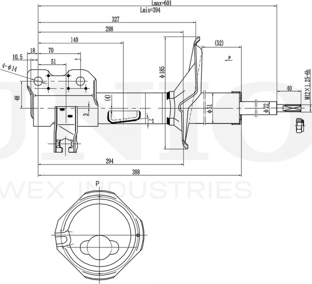Амортизатор подвески (Unio). Артикул SAB-10129