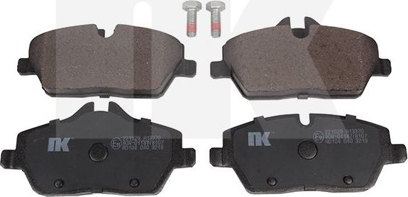 Тормозные колодки NK передние для MINI Cabrio III (F57) 2015-2026. Артикул 221529