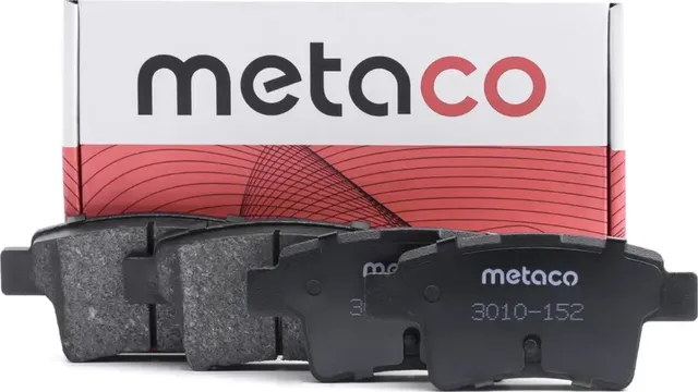 Колодки тормозные задние дисковые к-кт (Metaco). Артикул 3010152