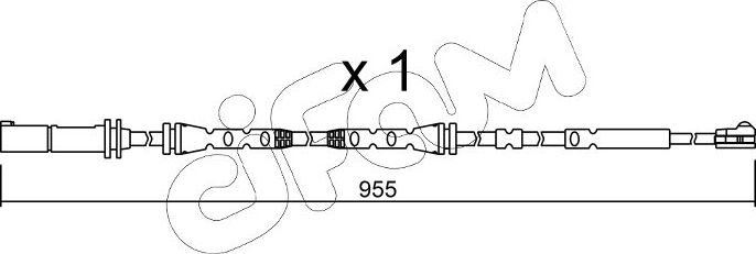Датчик износа тормозных колодок  Metelli. Артикул SU.280
