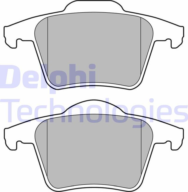Тормозные колодки Delphi (Low-Metallic). Артикул LP1835