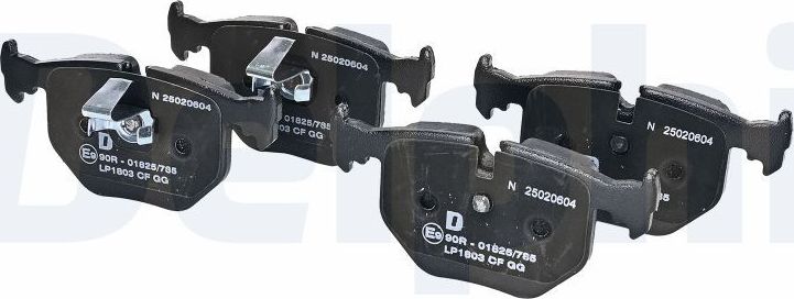 Тормозные колодки Delphi (Low-Metallic). Артикул LP1803