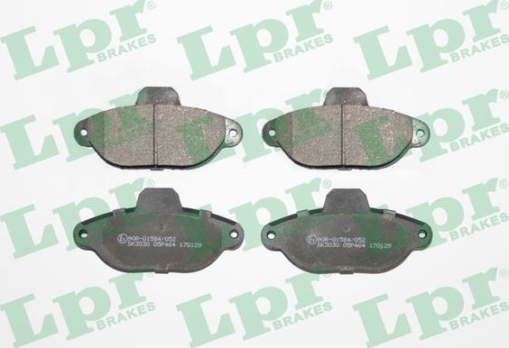 Тормозные колодки LPR передние для Fiat Cinquecento 1994-1996. Артикул 05P464