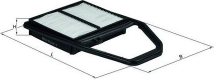 Воздушный фильтр Mahle-Knecht. Артикул LX 1562