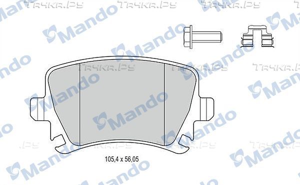 Тормозные колодки Mando задние для SEAT Toledo III 2004-2009. Артикул MBF015194