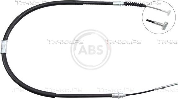 Трос ручника (тросик ручного тормоза) ABS. Артикул K12052
