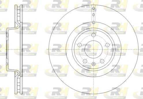 Тормозной диск RoadHouse передний для Audi A6 allroad III (C7) 2012-2018. Артикул 61670.10
