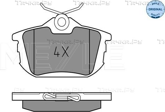 Тормозные колодки Meyle Original задние для Volvo S40 I 1995-2003. Артикул 025 218 6115