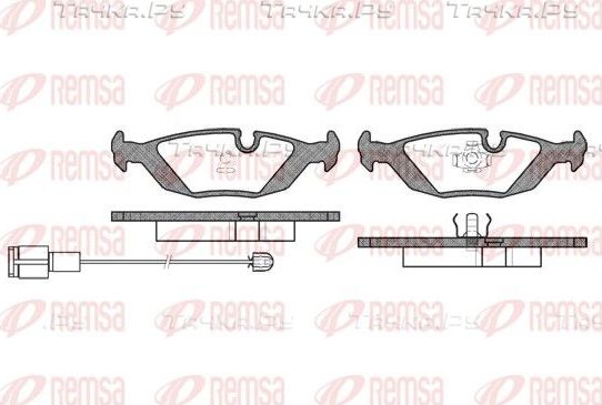 Тормозные колодки Remsa задние для Volvo 480 1986-1996. Артикул 0155.12