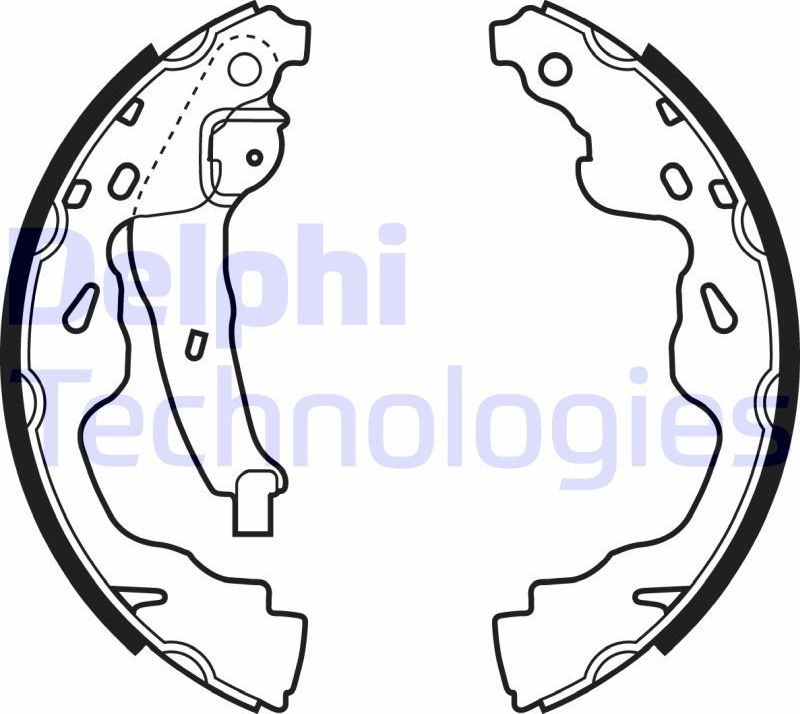 Тормозные колодки Delphi. Артикул LS1961