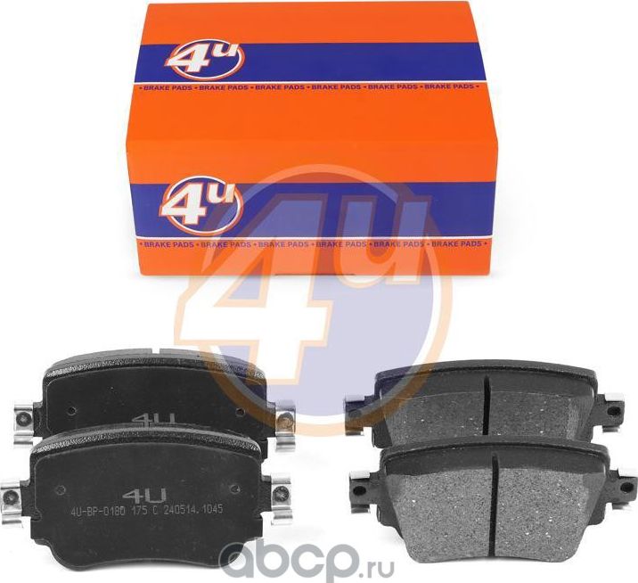 КОЛОДКИ ЗАД AUDI A1 (8X1, 8XK) SHARAN (7N1, 7N2) BEETLE (5C1, 5C2) A1 SPORTBACK (4U). Артикул 4UBP0180