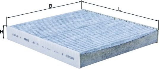 Салонный фильтр Mahle. Артикул LAK 119