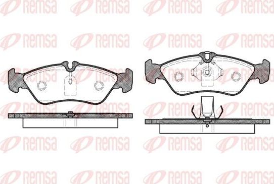 Тормозные колодки Remsa. Артикул 0580.00