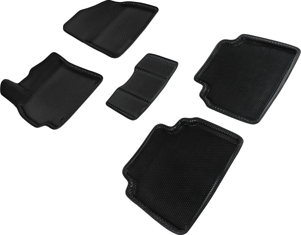 Коврики Seintex 3D EVA с рисунком СОТА для салона Hyundai Elantra VII (CN7) 2020-2026 ЧЕРНЫЕ. Артикул 96170