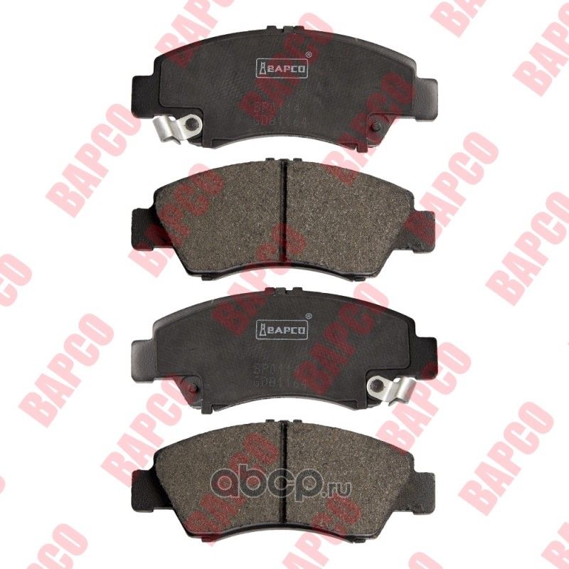 Колодки тормозные дисковые пер. HONDA CIVIC V (EG), CIVIC VI (MA, MB) (Bapco) Bapco. Артикул BP0114