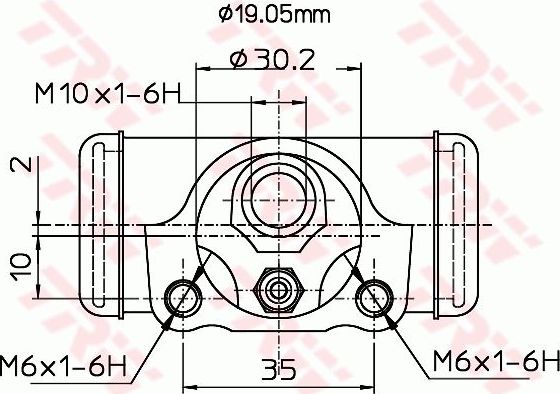 Тормозной цилиндр TRW (алюминий). Артикул BWD337