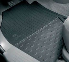 Коврики резиновые Toyota (оригинал) для салона Toyota Hilux VII 2-й рестайлинг 2011-2015 Бежевые. Артикул PZ49K-NP351-RJ