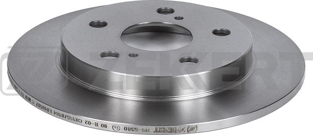 Тормозной диск Zekkert задний для Toyota Auris I 2007-2012. Артикул BS-5380