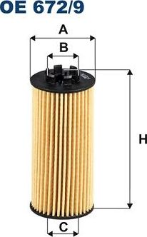 Масляный фильтр Filtron. Артикул OE 672/9