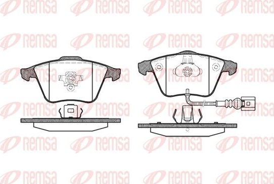 Тормозные колодки Remsa. Артикул 0964.32