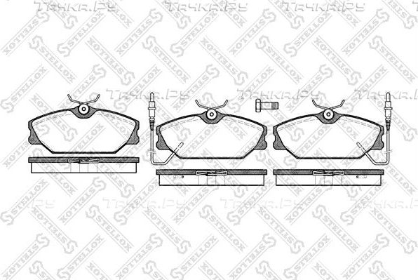 Тормозные колодки Stellox передние для Renault Espace II 1991-1996. Артикул 219 002B-SX