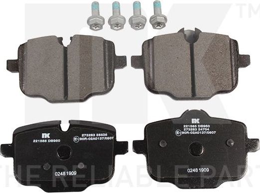 Тормозные колодки NK. Артикул 221585