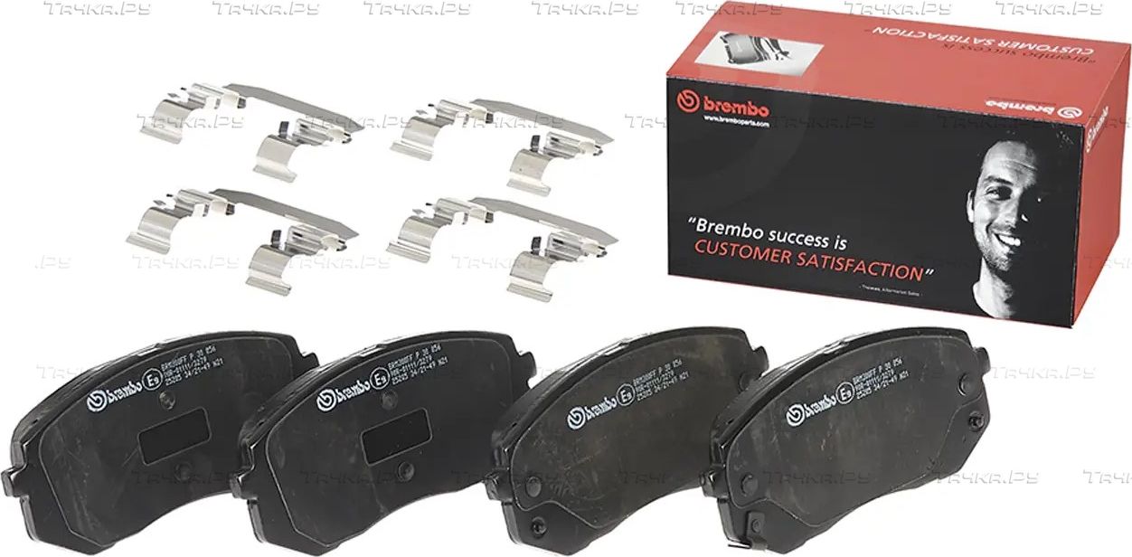 Тормозные колодки Brembo PRIME LINE для Hyundai Creta II 2021-2026. Артикул P 30 056