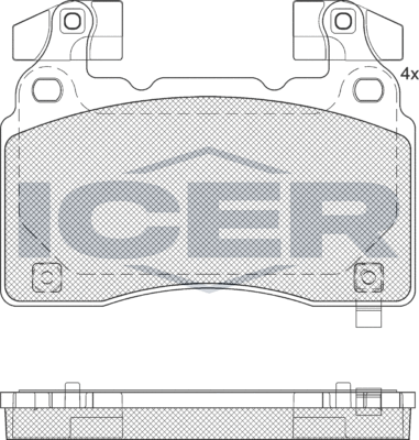 Тормозные колодки Icer. Артикул 182286