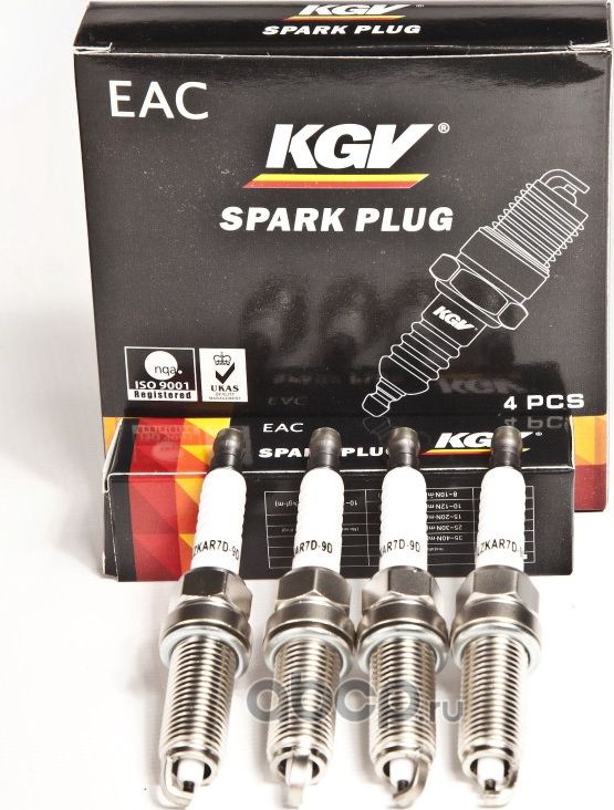 свечи KGV для а/м ВАЗ 2180 Vesta 1,6 16V (HR16), Xray 1,6 (H4M), Peugeot, Renaul. Артикул LZKAR7D9
