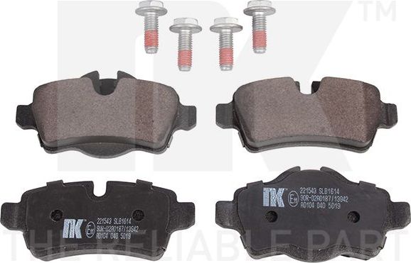 Тормозные колодки NK задние для MINI Hatch II (R56) 2006-2013. Артикул 221543