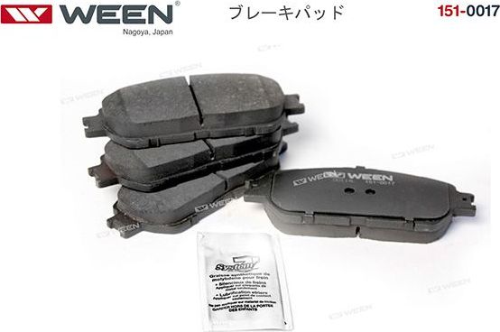 Тормозные колодки WEEN. Артикул 151-0017