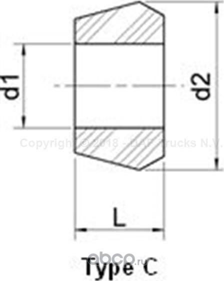 Втулка стабилизатора DAF. Артикул 0366351