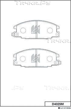 Тормозные колодки MK Kashiyama. Артикул D4029M