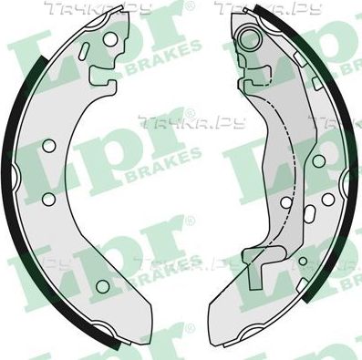 Тормозные колодки LPR задние для Honda Civic VI 1994-2001. Артикул 06040