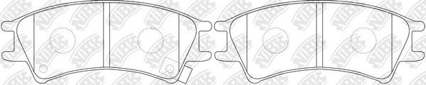 Тормозные колодки NiBK. Артикул PN0542