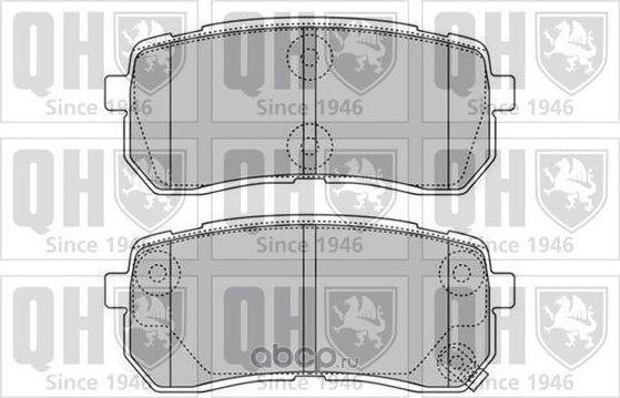 комплект тормозных колодок (QH) QH. Артикул BP1599