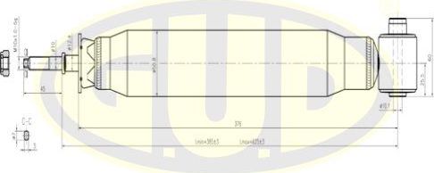 Амортизатор G.U.D.. Артикул GSA345027