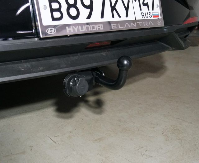 Фаркоп ТСС оцинкованный для Hyundai Elantra VII 2020-2026. Артикул TCU00277