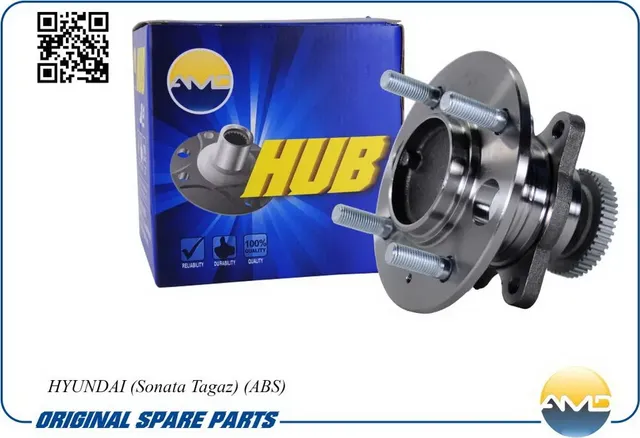 Ступица с подшипником HYUNDAI SONATA Тагаз 01- задн. ABS (AMD) AMD. Артикул AMDGH30980