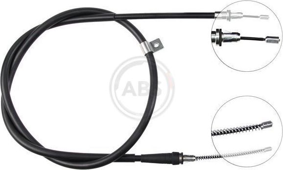 Трос ручника (тросик ручного тормоза) ABS задний правый для Nissan Note I 2006-2012. Артикул K14648