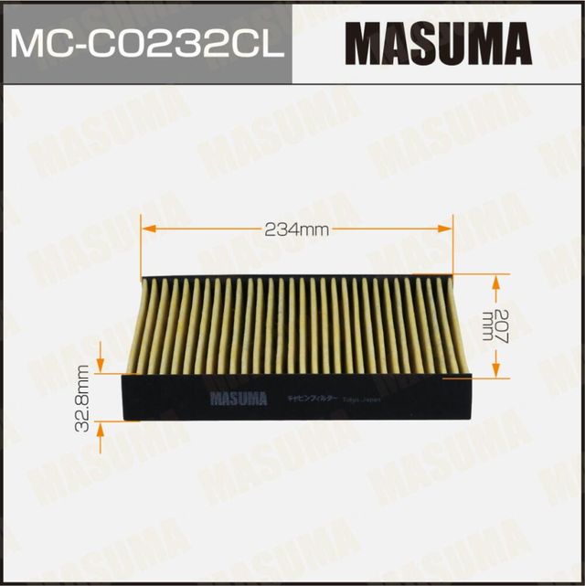Фильтр салонный антибактериальный (Masuma). Артикул MCC0232CL