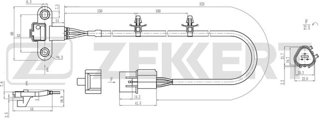 Датчик положения распредвала Zekkert. Артикул SE-5045