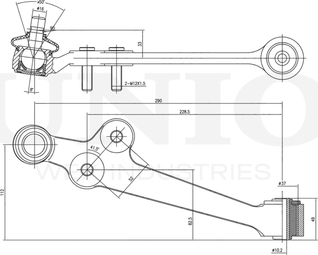 Рычаг подвески (Unio). Артикул SSP-40129