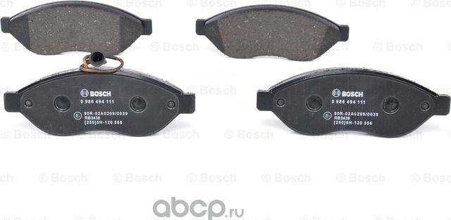 Колодки торм диск к-т Citroen Jumper  Fiat Ducato  Peugeot Boxer (Bosch). Артикул 986494111
