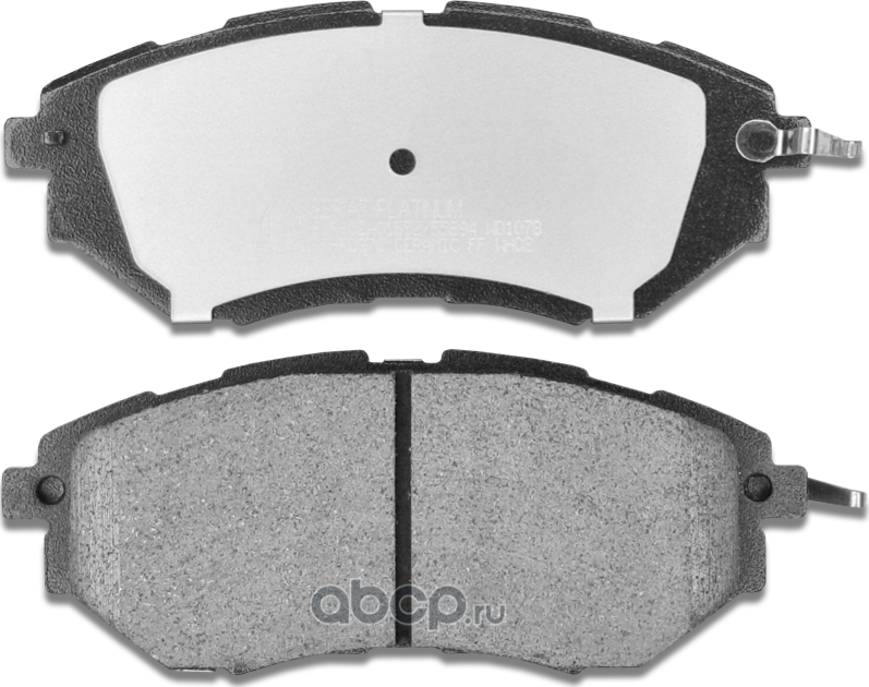 Тормозные колодки Gerat BP-F037C (передние) Platinum Gerat. Артикул BPF037C