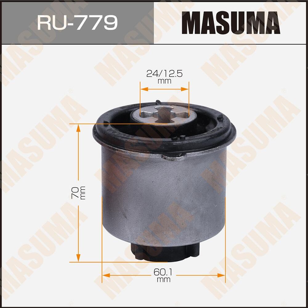 Сайлентблок заднего рычага подвески Masuma. Артикул RU-779