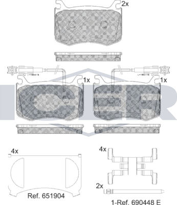 Тормозные колодки Icer для Alfa Romeo Giulia II (952) 2015-2026. Артикул 182303